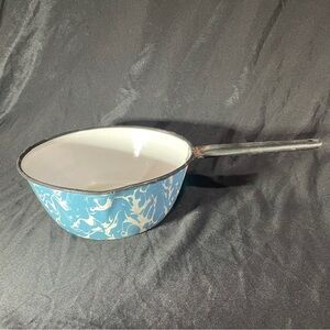 Vintage Blue and White Enamel sauce pan